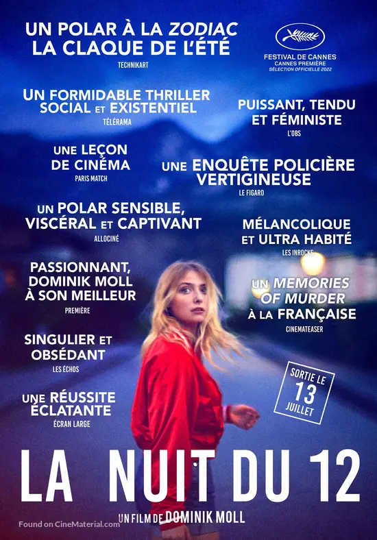 La nuit du 12 (2022) French movie poster