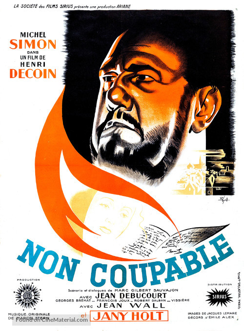 Non coupable - French Movie Poster