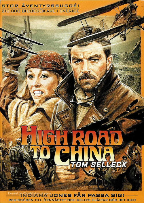 High Road to China - Swedish DVD movie cover
