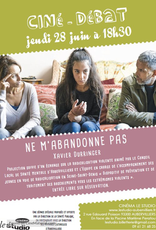 Ne m&#039;abandonne pas - French poster