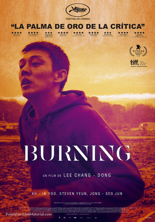 Barn Burning - Spanish Movie Poster