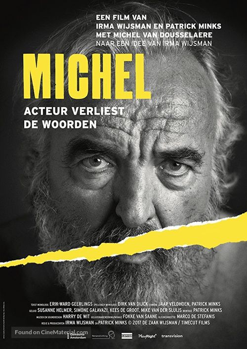 Michel, acteur verliest de woorden - Dutch Movie Poster