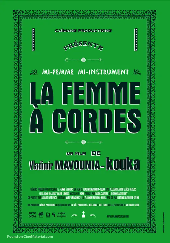 La femme &agrave; cordes - French Movie Poster