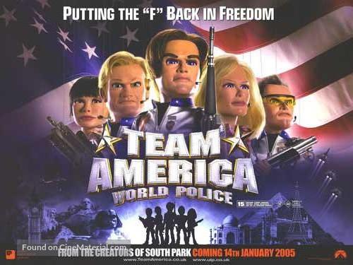 Team America: World Police - British Movie Poster
