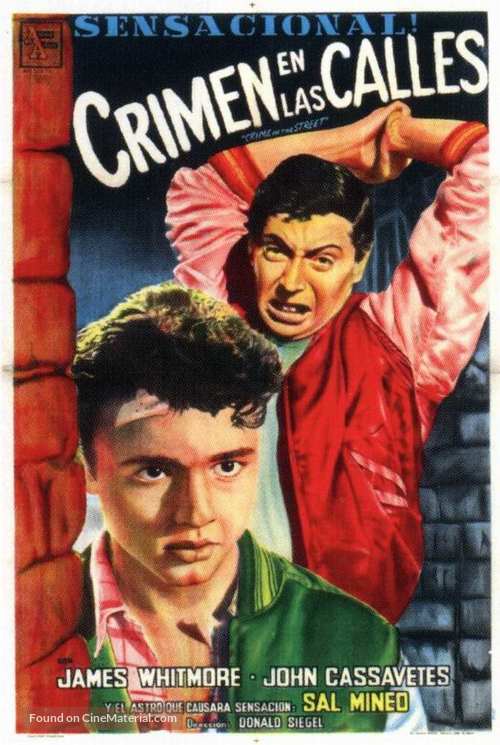 Crime in the Streets - Spanish Movie Poster