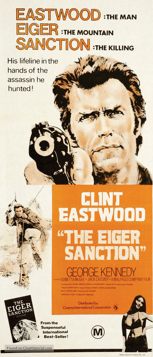 The Eiger Sanction - Australian Movie Poster