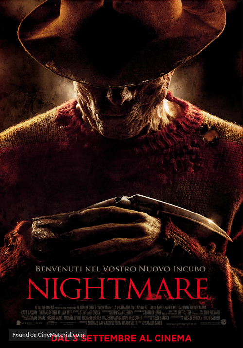 A Nightmare on Elm Street - Italian Movie Poster