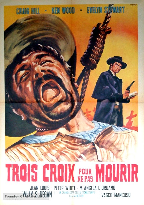 Tre croci per non morire - French Movie Poster