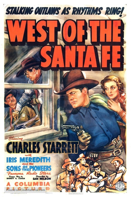 West of the Santa Fe - Movie Poster