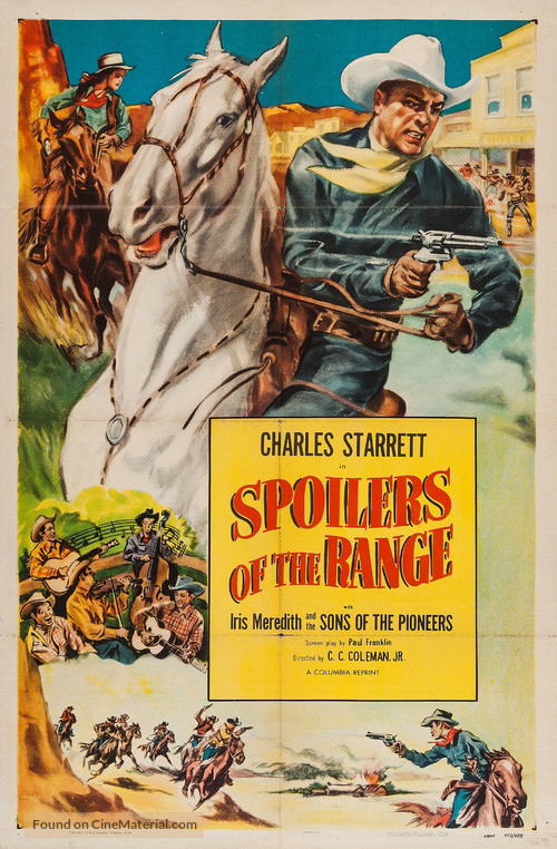 Spoilers of the Range - Re-release movie poster