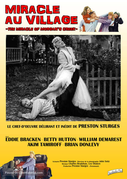 The Miracle of Morgan&#039;s Creek - French Movie Poster
