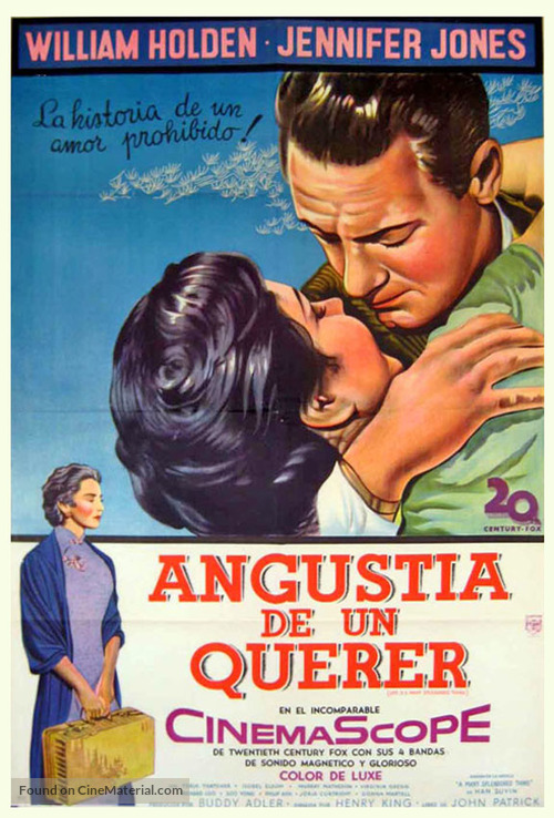 Love Is A Many Splendored Thing 1955 Argentinian Movie Poster