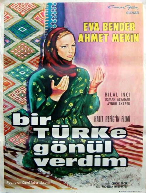 Bir T&uuml;rk&#039;e g&ouml;n&uuml;l verdim - Turkish Movie Poster