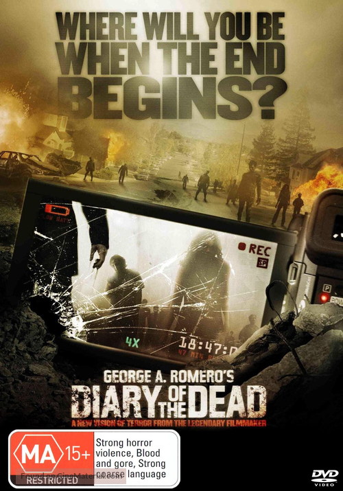 Diary of the Dead - Australian DVD movie cover