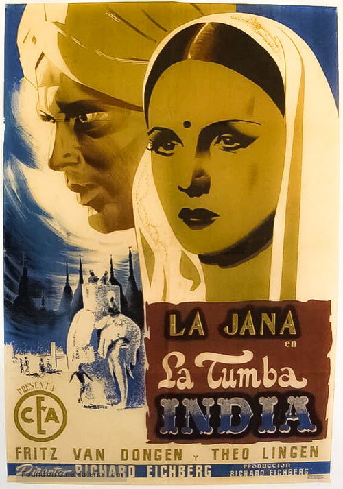 Indische Grabmal, Das - Spanish Movie Poster
