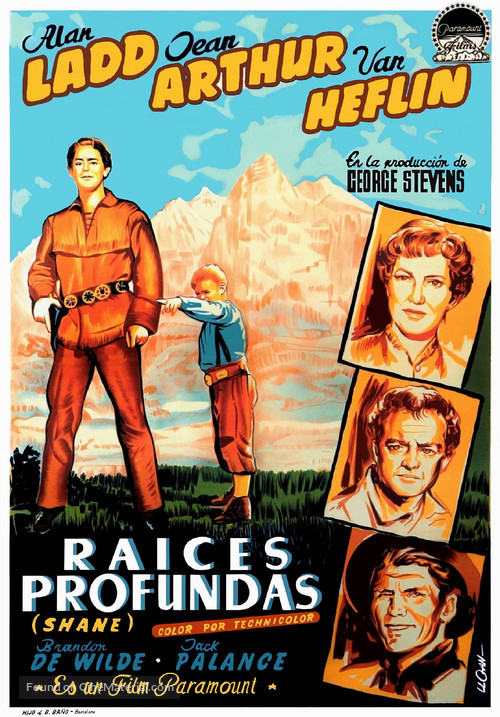 Shane - Spanish Movie Poster