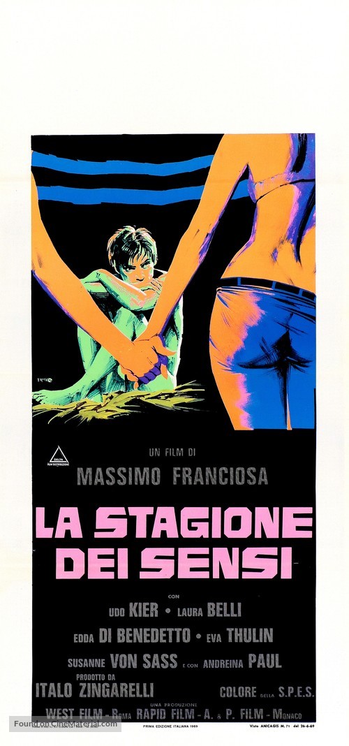 La stagione dei sensi - Italian Movie Poster