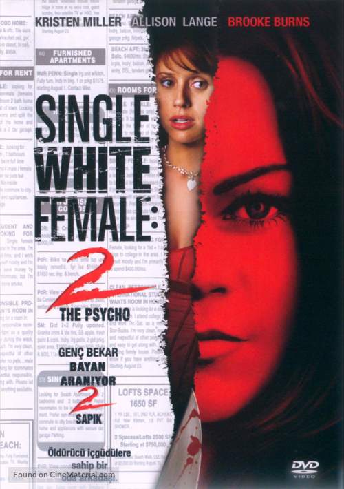 Single White Female 2: The Psycho - Turkish Movie Cover