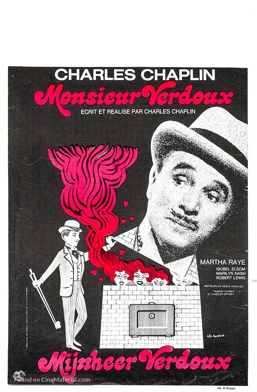 Monsieur Verdoux - Belgian Movie Poster
