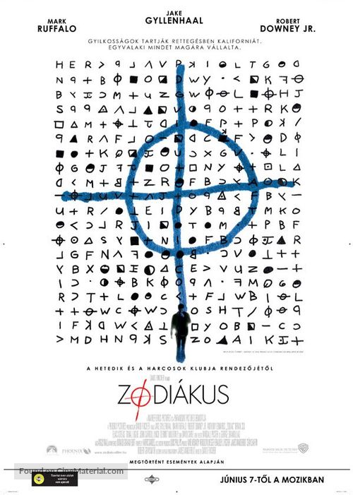 Zodiac - Hungarian Movie Poster
