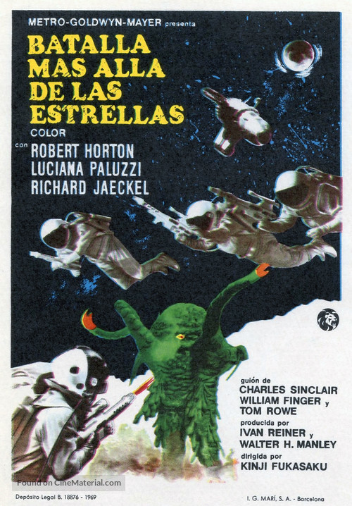The Green Slime - Spanish Movie Poster