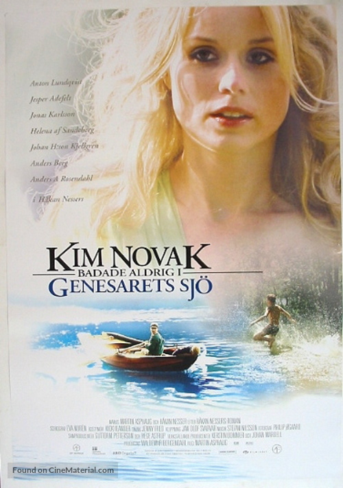 Kim Novak badade aldrig i Genesarets sj&ouml; - Swedish Movie Poster