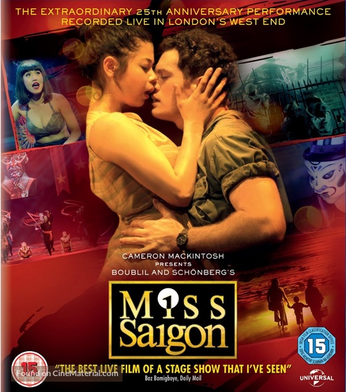 Miss Saigon: 25th Anniversary - British Blu-Ray movie cover