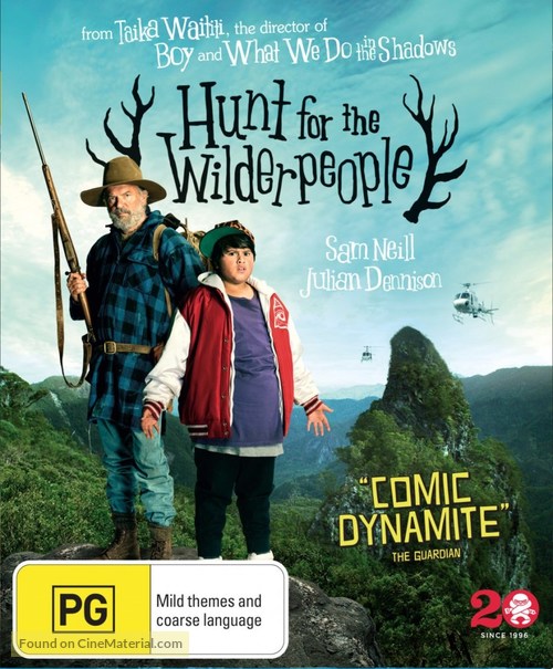 Hunt for the Wilderpeople - Australian Blu-Ray movie cover