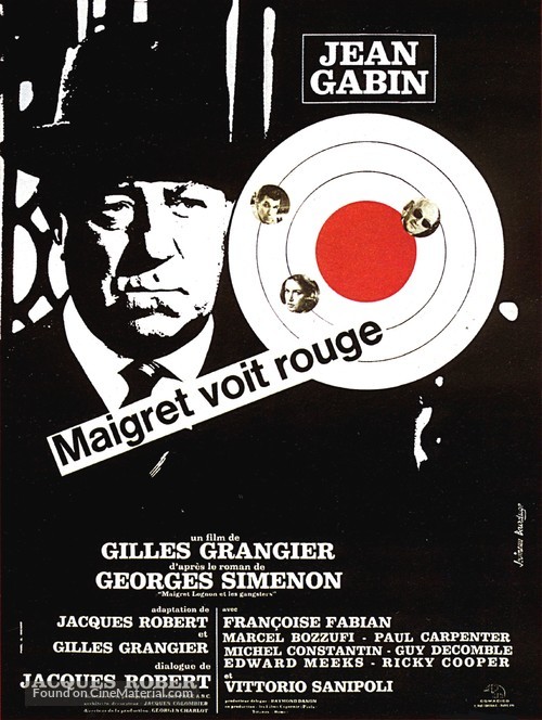Maigret voit rouge - French Movie Poster