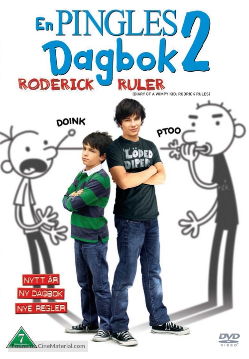 Diary of a Wimpy Kid 2: Rodrick Rules - Norwegian DVD movie cover