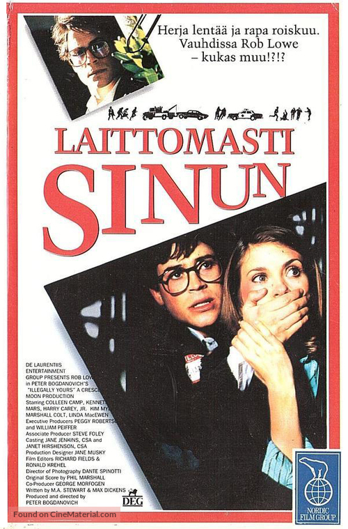 Illegally Yours - Finnish VHS movie cover