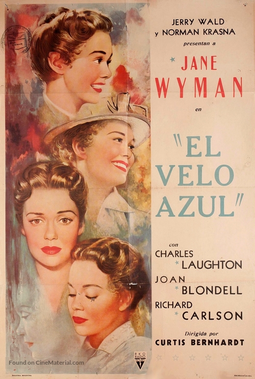 The Blue Veil - Argentinian Movie Poster