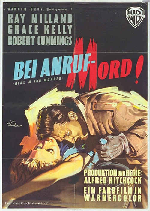 Dial M for Murder - German Movie Poster