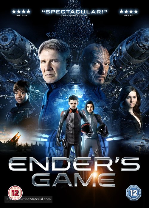 Ender&#039;s Game - British DVD movie cover