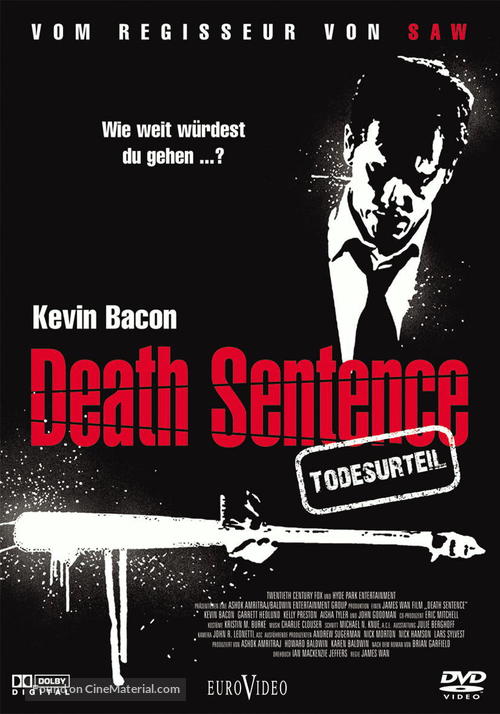 Death Sentence - German DVD movie cover