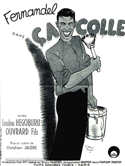 &Ccedil;a colle - French Movie Poster