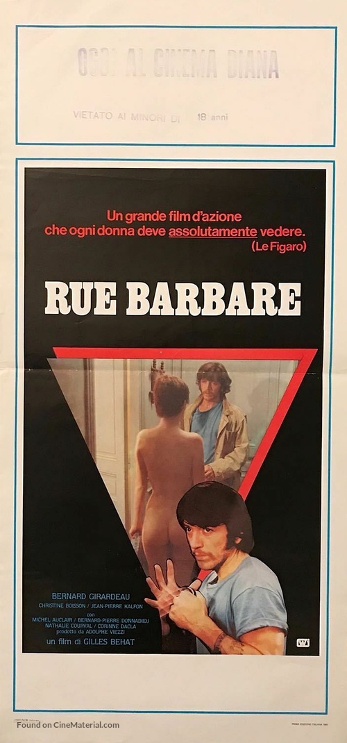 Rue barbare - Italian Movie Poster