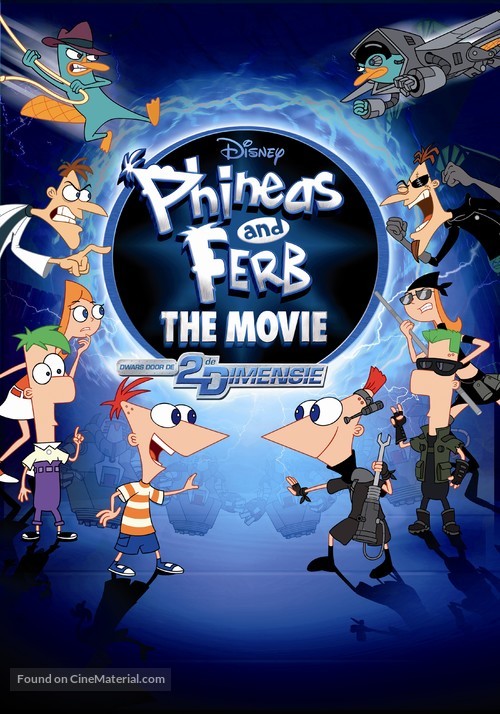 Phineas and Ferb: Across the Second Dimension - Dutch Movie Poster