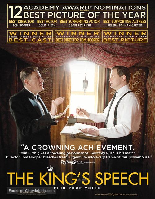 The King&#039;s Speech - For your consideration movie poster