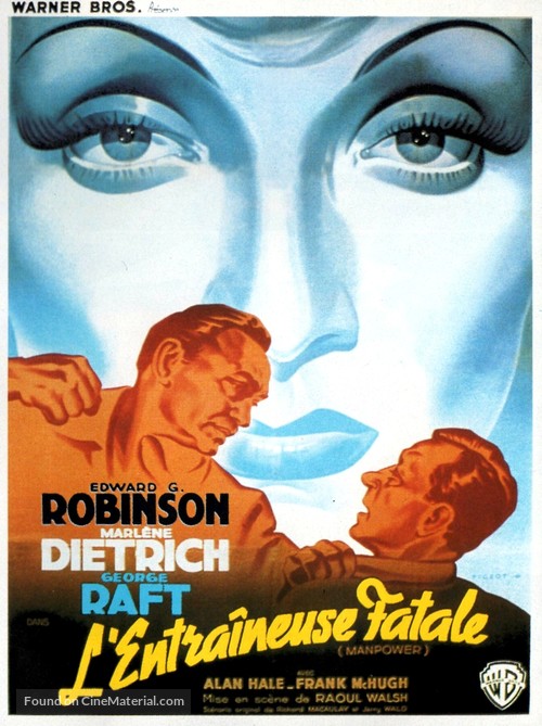 Manpower - French Movie Poster