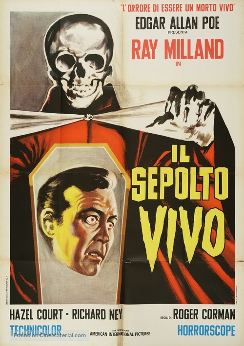 Premature Burial - Italian Movie Poster