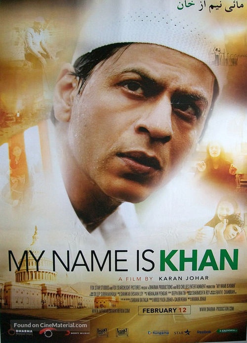 My Name Is Khan - Indian Movie Poster