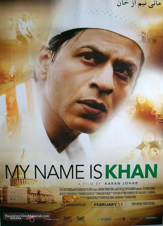 My Name Is Khan 2010 Indian Movie Poster