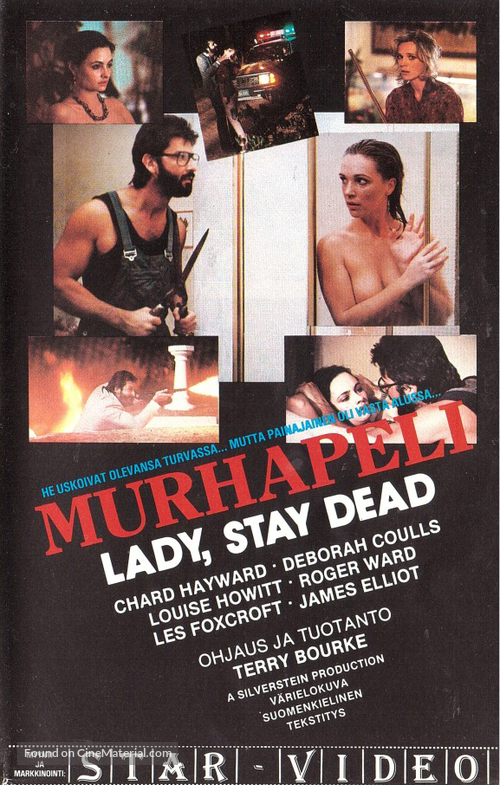Lady Stay Dead - Finnish VHS movie cover