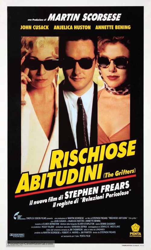 The Grifters - Italian Movie Poster