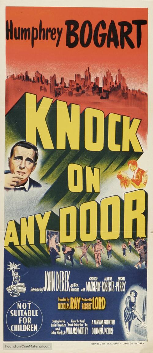 Knock on Any Door - Australian Movie Poster