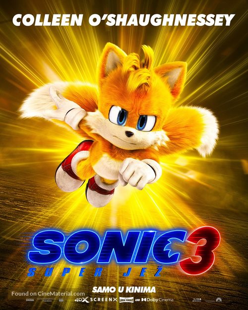 Sonic the Hedgehog 3 - Croatian Movie Poster