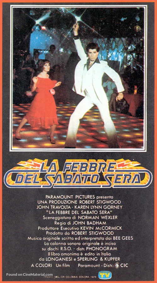 Saturday Night Fever - Italian Movie Cover