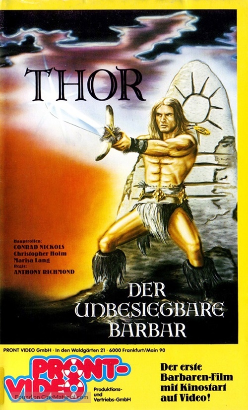 Thor il conquistatore - German VHS movie cover