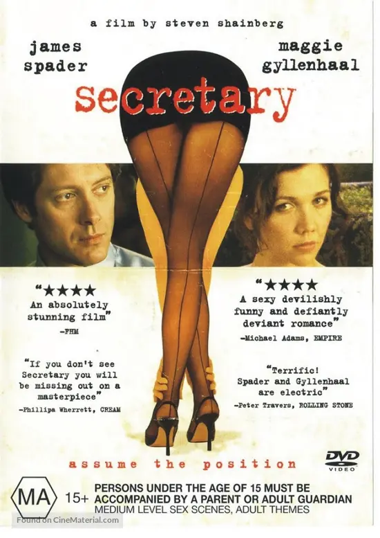 Secretary - Australian DVD movie cover